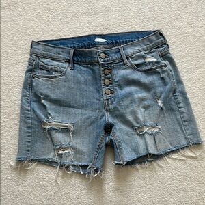 ON Denim Distressed button fly Women's Shorts size 6